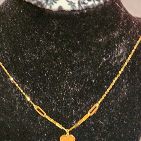 18k Necklace NWT Stamps 750 Solid Gold . - Picture 5 of 13